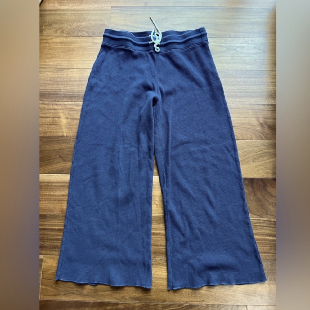 MATE the label organic thermal wide leg pant